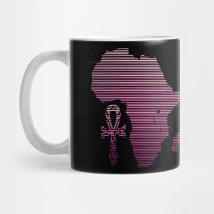 African Tribal Ankh - Purple Mug